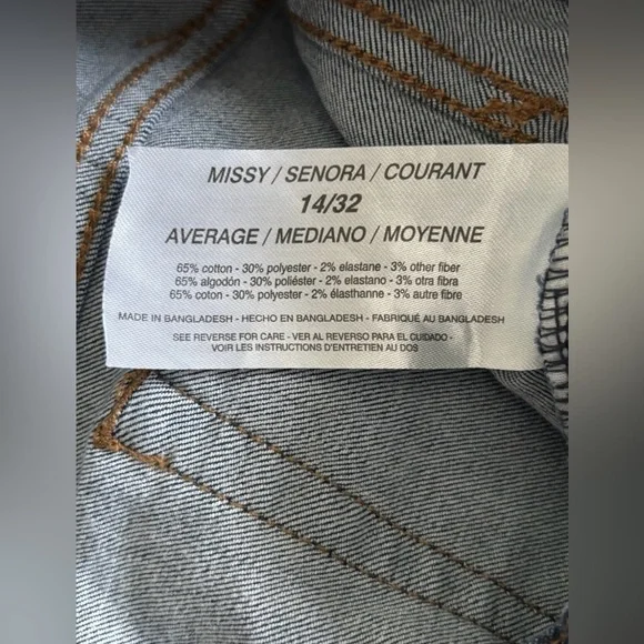 Chaps Dark Blue Flare Women's Jeans 14/32 - Picture 12 of 12